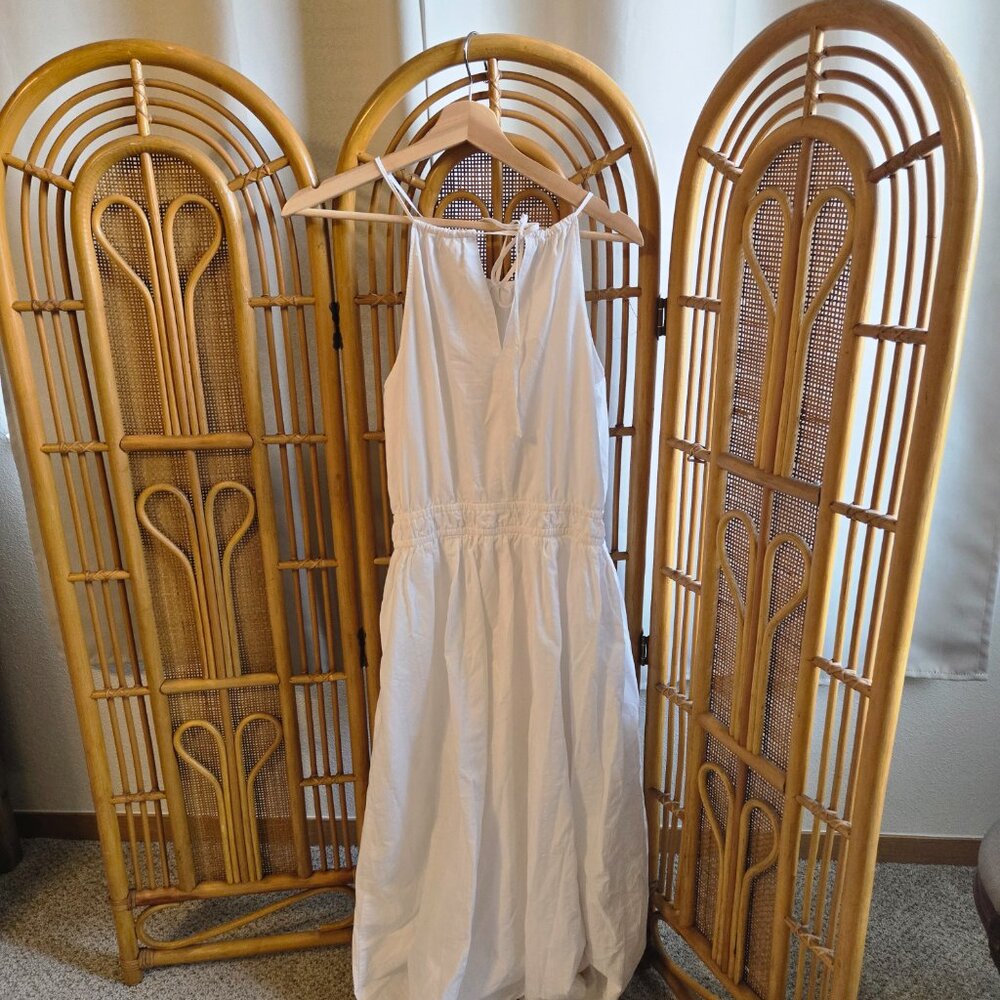 Uniqlo halter cotton white dress - Picture 4 of 6